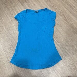 Express Vibrant Blue Short Sleeve Tee